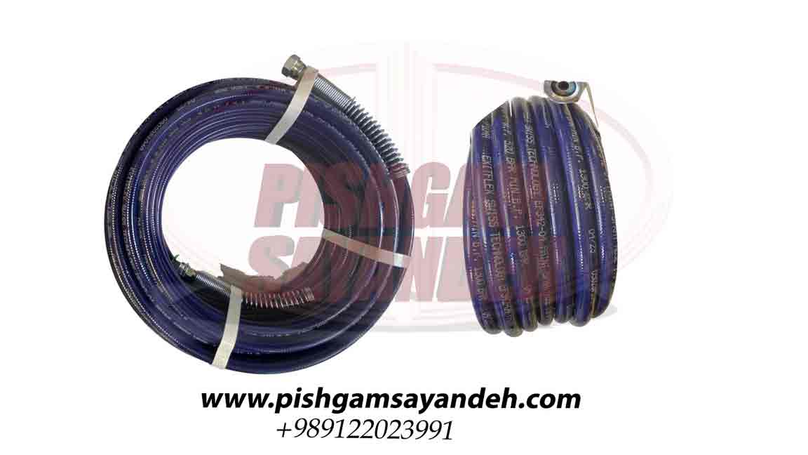 شلنگ فشار قوی ایرلس مناسب برای انواع ایرلس رنگ با فشار کاری 500 بار